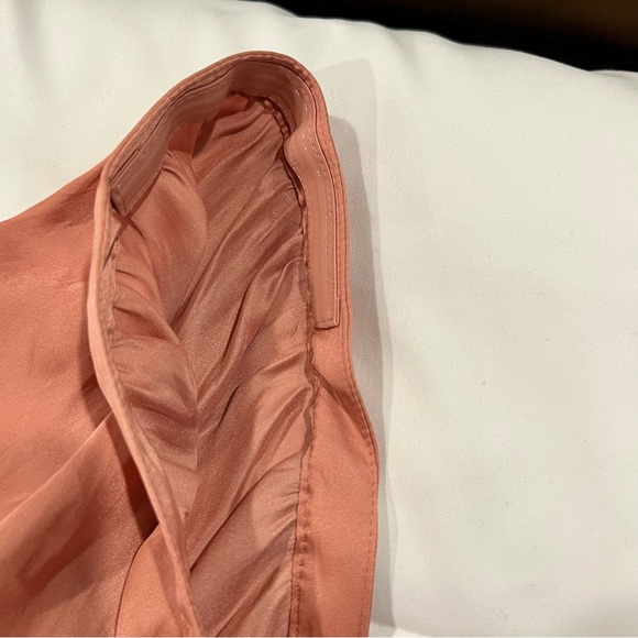 J. Crew Squareneck Smocked Featherweight Satin Top - Size Large - Picture 3 of 6